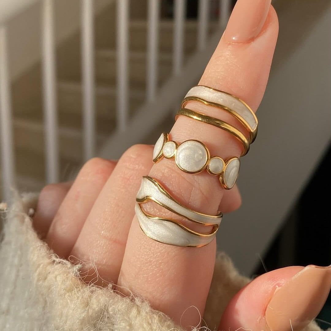 Wholesale Open Ring Stainless Steel Geometric Versatile Stainless Steel Ring